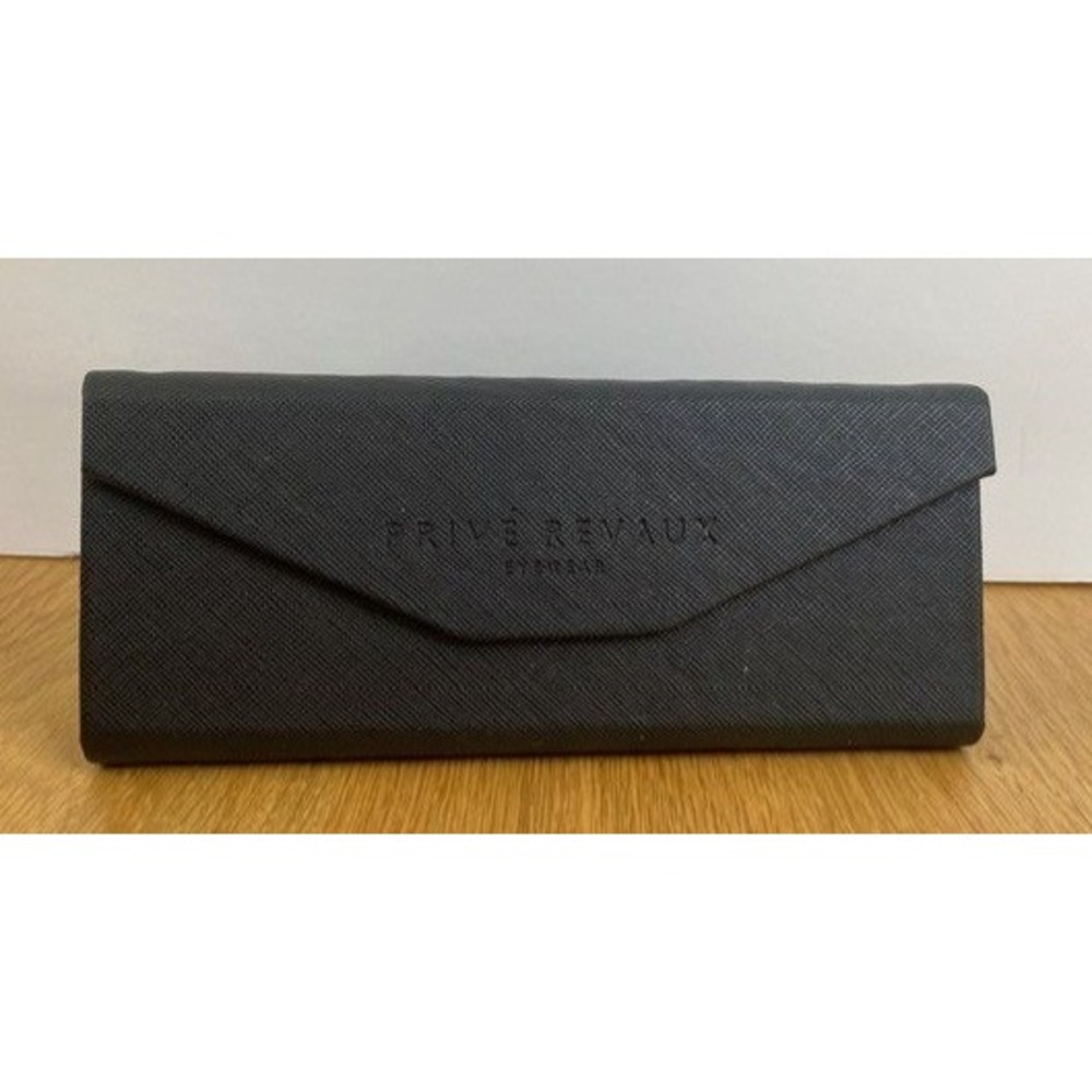Prive Revaux Sunglasses Case Unisex OS Black Good Collapsible Saffiano Texture
